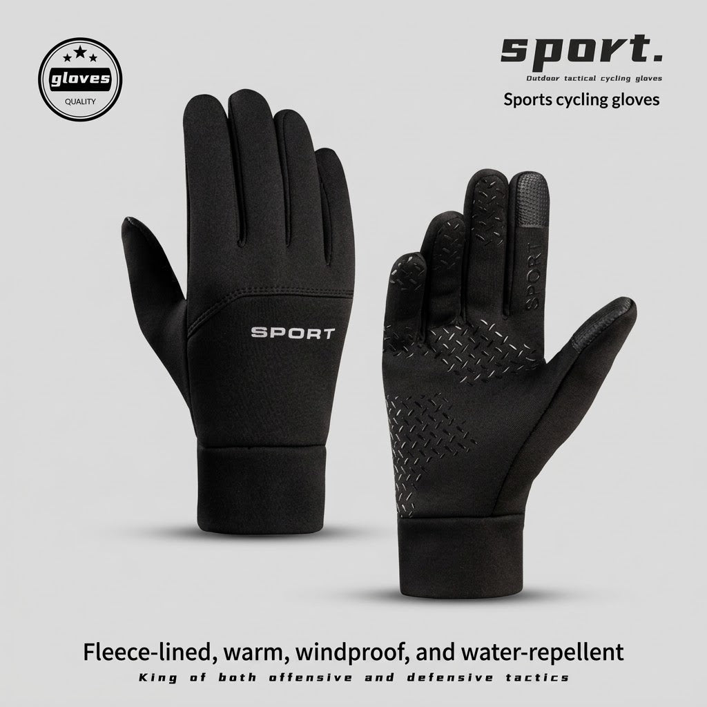 Warm Outdoor Cycling Gloves For Men