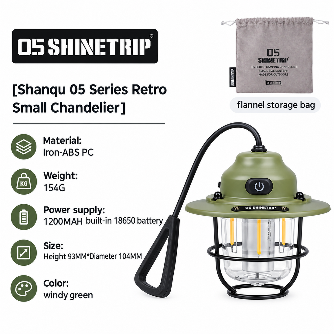 Pine Cone Outdoor Camping Lantern Chandelier