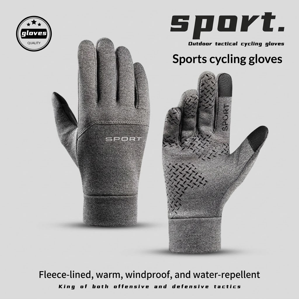 Warm Outdoor Cycling Gloves For Men