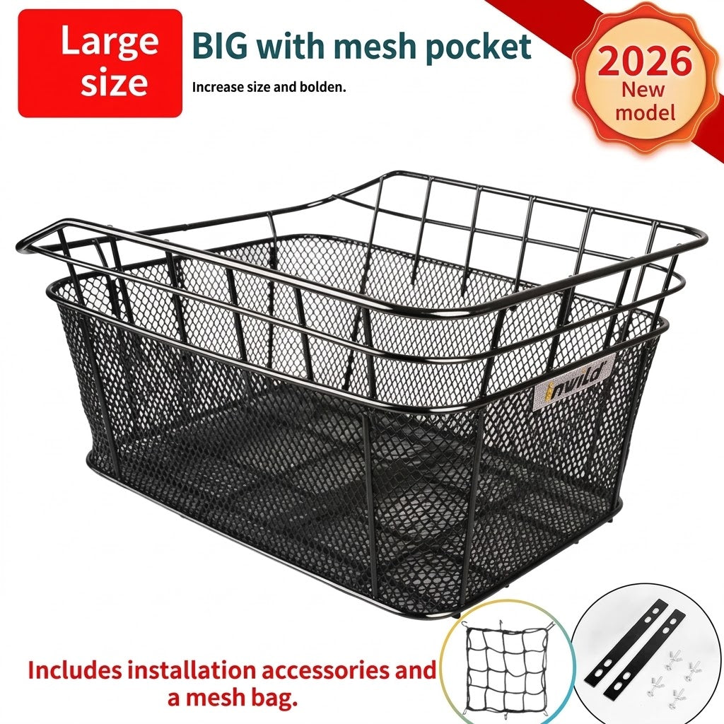 Bicycle Plus-Size Cycling Accessories Bike Rear Basket