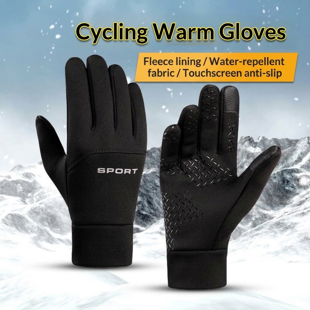Warm Outdoor Cycling Gloves For Men