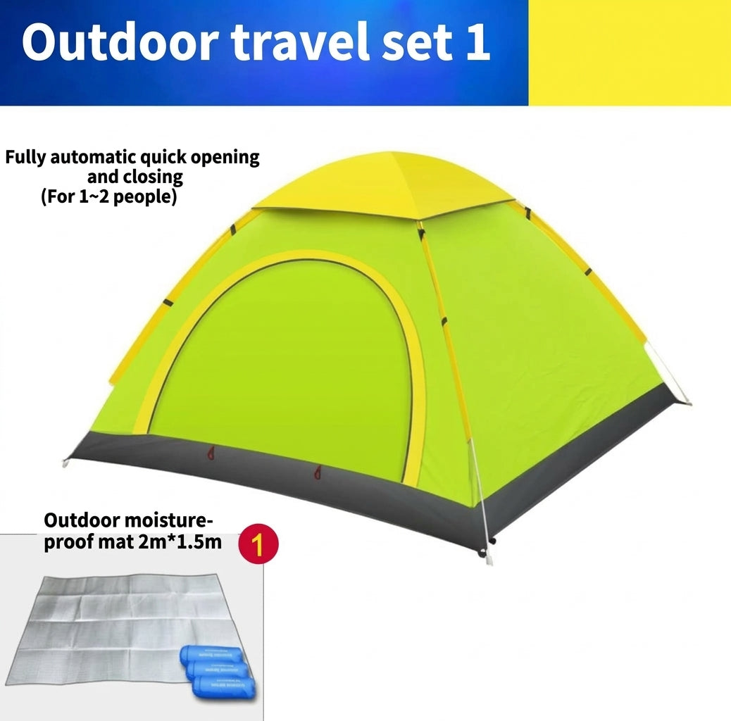 Automatic Double Multi-person Camping Camping Double-door Tent