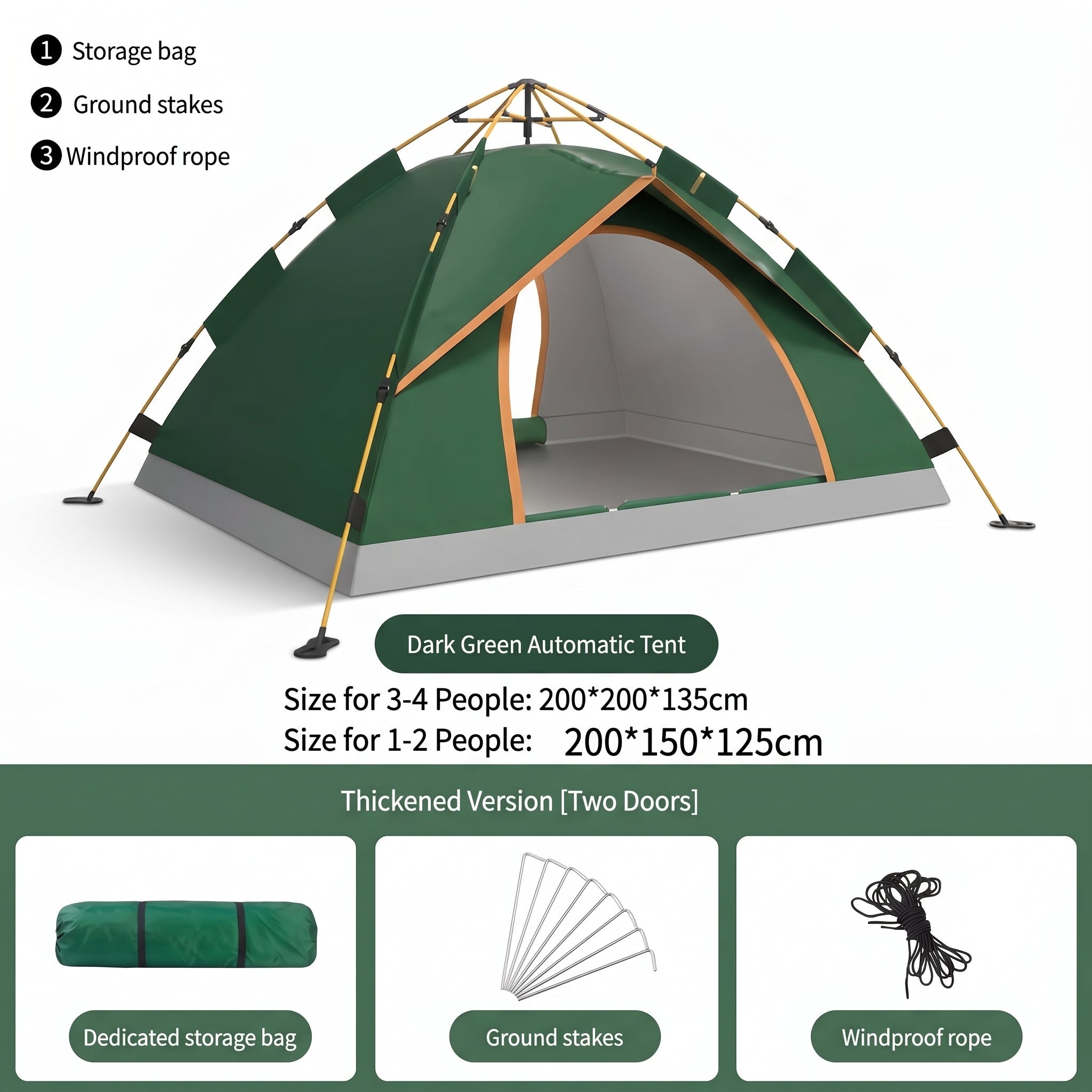 Outdoor Folding Tent, Portable Camping And Travel Tent