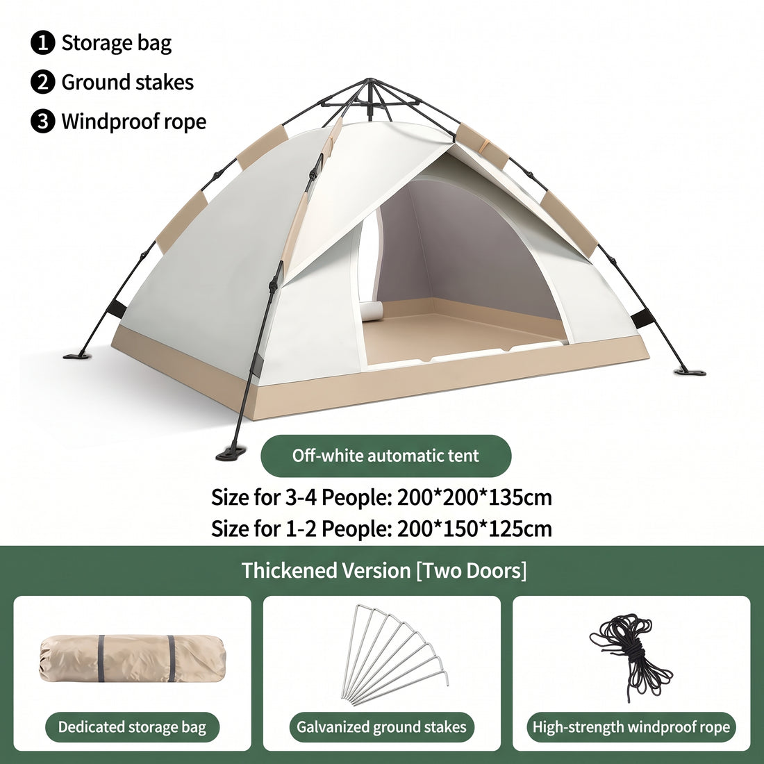 Outdoor Folding Tent, Portable Camping And Travel Tent