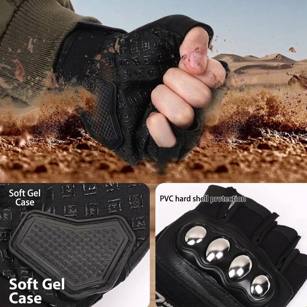 Outdoor Shock-Resistant Breathable Half-Finger Cycling Gloves